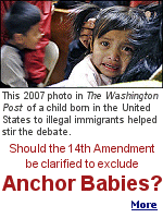 It was never the intention that the 14th Amendment to allow citizens of other countries to come here to give birth to a child who was then automatically a U.S. citizen.